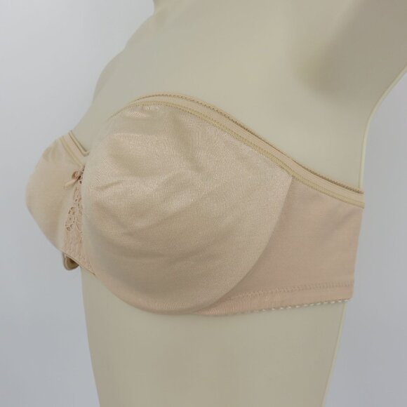 VTG Maidenform 34C Body Things Beige Underwire Unlined Strapless Bra Union USA - Picture 4 of 15